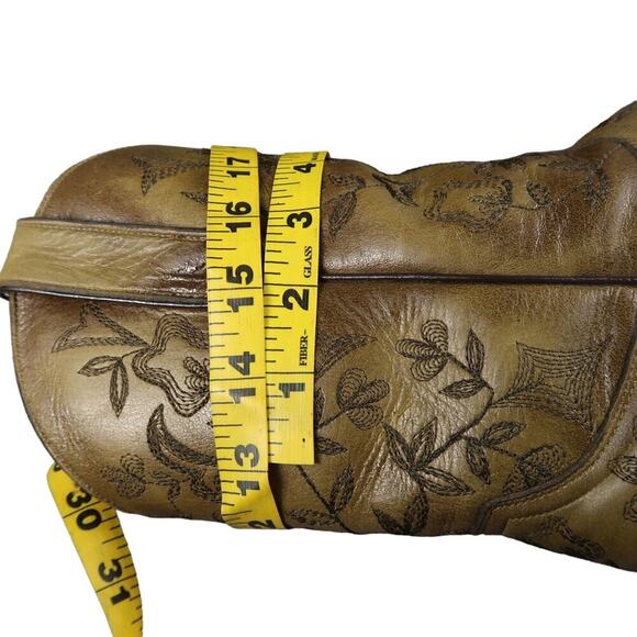 Old Gringo Boots Women 7 Western Floral Embroidered Yippee KiYay Leather Cowgirl - Picture 16 of 16